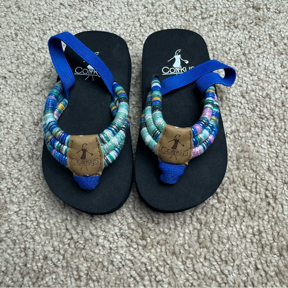 Kids Corkys Karma Sandals with Back Strap